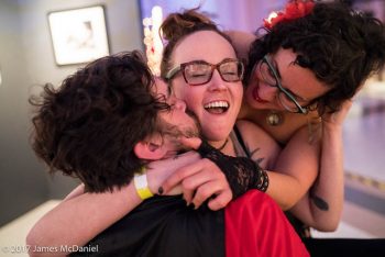 happy people at seattle erotic art festival